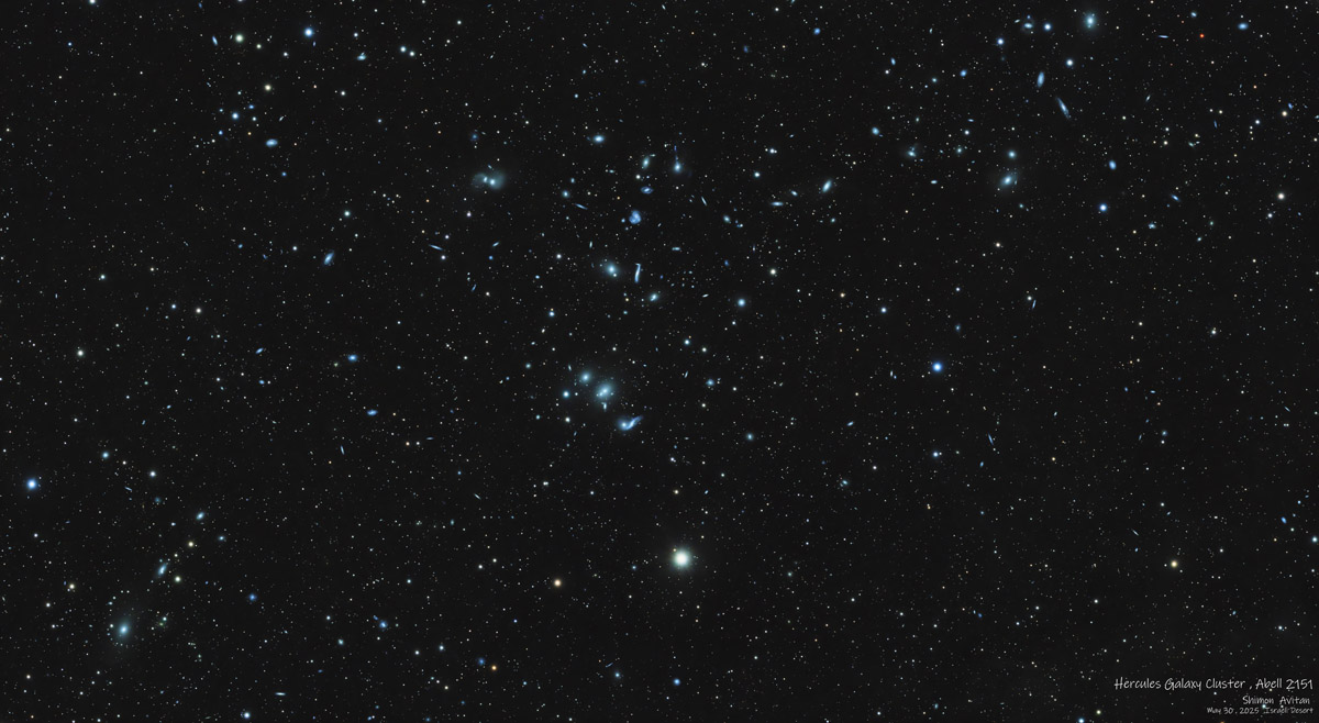 Hercules Galaxy Cluster (Abell 2151) - Deep Sky Astrophotography