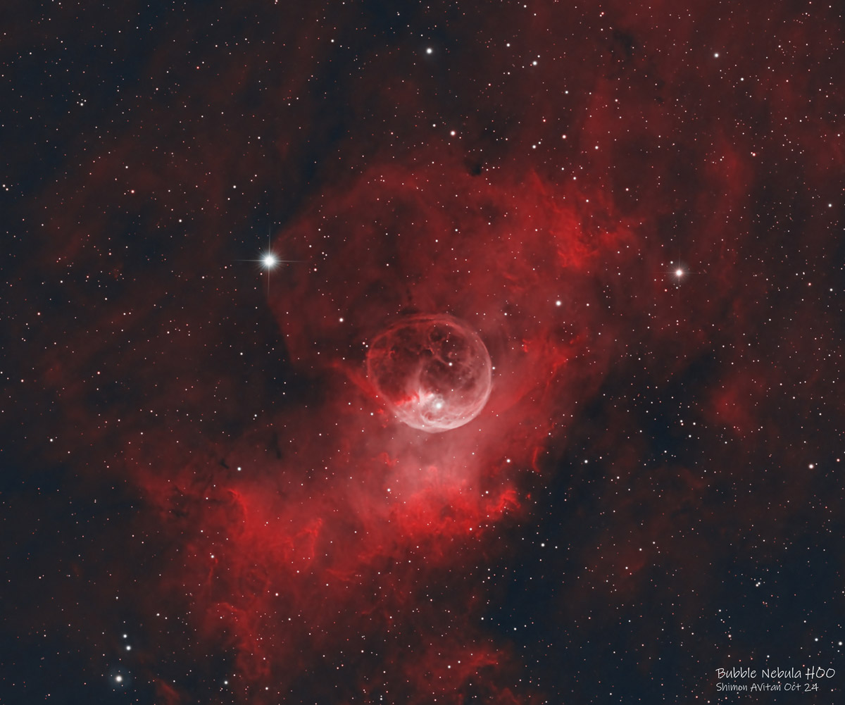 Bubble Nebula (HOO Narrowband) - Deep Sky Astrophotography