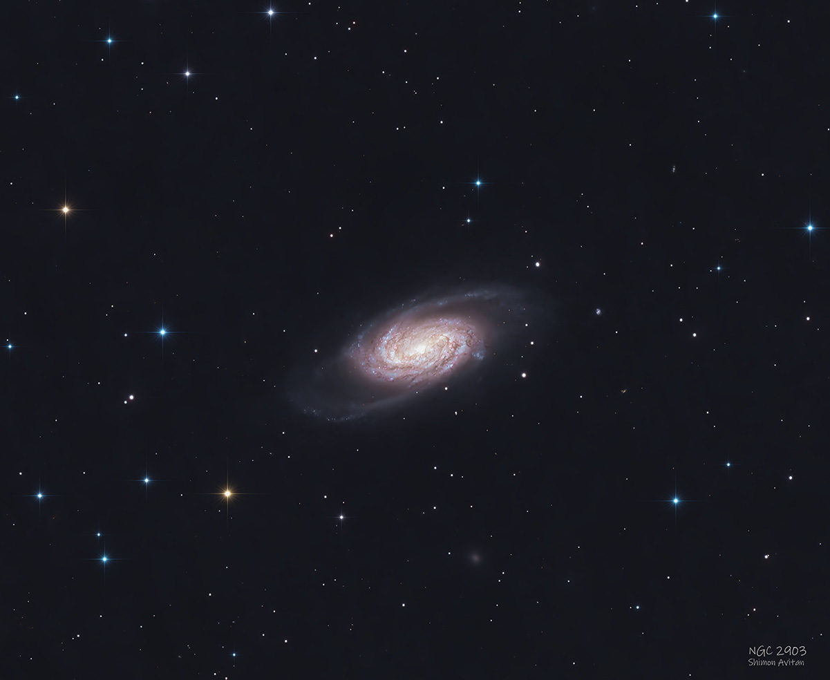 NGC 2903 Barred Spiral Galaxy in Leo - Deep Sky Astrophotography