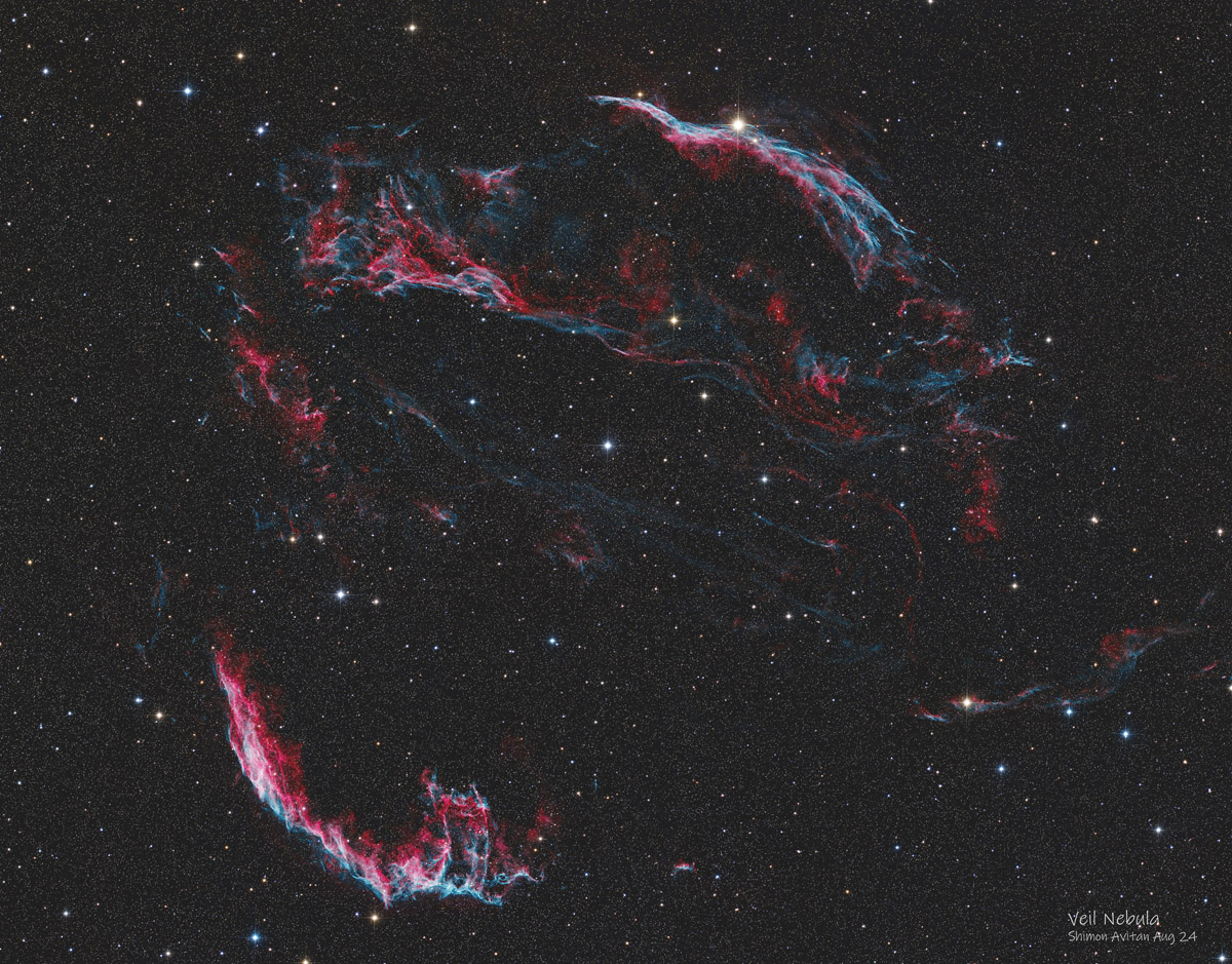 Veil Nebula Supernova Remnant (NGC 6960) - Deep Sky Astrophotography